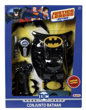 Conjunto Batman Liga Da Justiça 10 Peças Rosita 9474